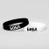 Silicone bracelets "Demetrons" Biba and Bob, black and white color, 20 cm