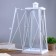Climber metal, glass for 1 candle "Lantern" white 49x20x20 cm