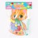 Wooden “kitten” sorter with pompons and tweezers, 15 x 21 cm