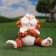Garden figure "Cat" Red, 22x33cm