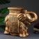 Figure - Bronze Elephant stand, 21x54x43cm
