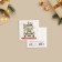 Mini-postcard "Happy New Year!" machine, 7 x 7 cm, new year