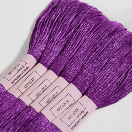 Muline threads, 8 ± 1 m, plum color No. 3837-2