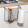 Basket suspended share "Loft", 28.5 × 24 × 17.5 cm, black color