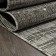 Rectangular carpet Merinos Kair, size 200x390 cm, Gray color