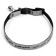 Fly collar with reflective coating "fish", 30 x 1 cm, silver