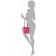 Female bag, artificial leather, dark pink 20x10x20 cm