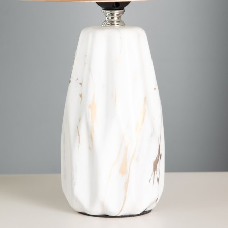 Donra table lamp E27 40W white gold 22x22x35cm Risalux-3