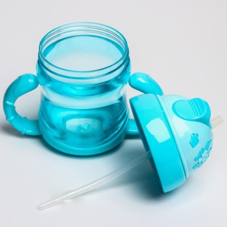 Children's stroke with silicone tube, 150 ml., With pens, color mix-2