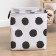 Textile basket of the shade color is black/white, 32*32*32 cm