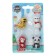 Set of curly erasers "animals", 4 pieces, mix