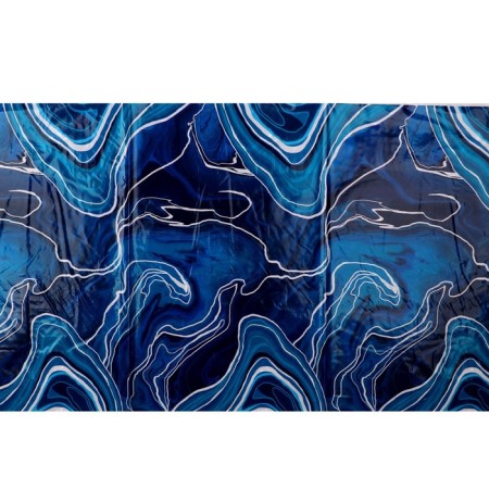 The single tablecloth "Marble", 137 × 180 cm, blue-2