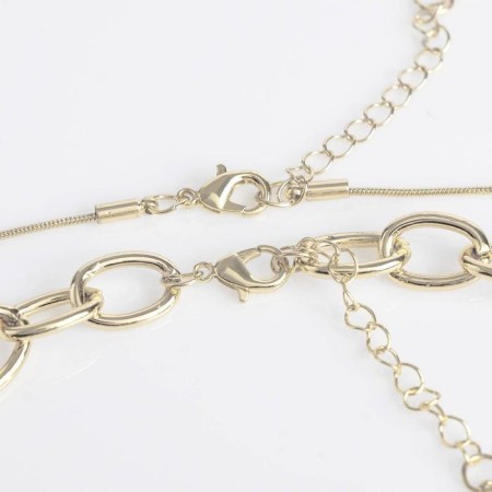 Piece "chain" crumpled amulet, color gold, l = 45 cm-1
