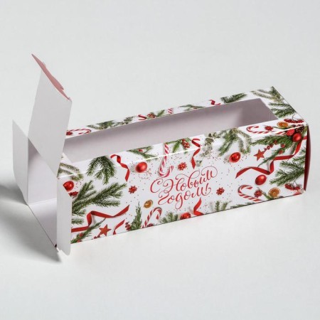 Folding box "Happy New Year!" 18 x 5.5 x 5.5 cm, new year-1