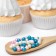 Soft confectionery sprinkling "pearls": turquoise, pink, silver, 50 g