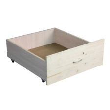 A set of undercuted rolling boxes (2 pcs), for the bed “T2” 190 and 200 cm, an array of pine
