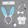 Carnival set "Bunny", rim - ears, tail, thermonacleka, butterfly
