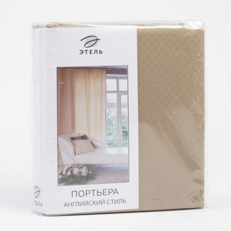 Curtain curtain "Ethel" 220x280 cm English style gray, 100% p/e-6