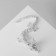 Brooch "Dragon" long mobile, matte silver color