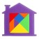 Tangram "House", Mix colors