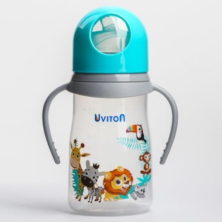 A bottle for feeding, wide throat, Ø50mm, 250ml. Zoo, Mix color-2