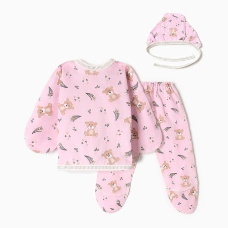 Costume (swing, slider, cap) Bloom Baby Bear, p. 68 cm, pink-3