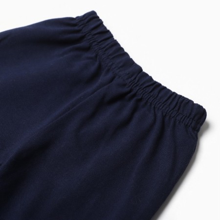 Kit for children (longshilly/pants), dark blue color, height 80 cm-5