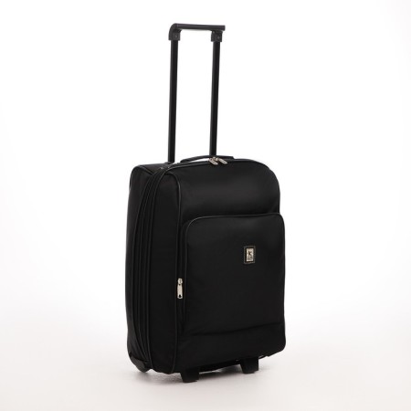 Small 20 suitcase "," Cartes factory ", lightning department, extension, external pocket, 2 wheels, black color-1
