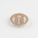 Metal button on the leg, decorative, d = 28 mm, matte, gold color