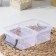 Rectangular lunch box, 2 compartments, 21.5 × 14 × 7 cm