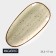 Porcelain Oval Magistro Mediterana, 33.5 × 17cm, beige color
