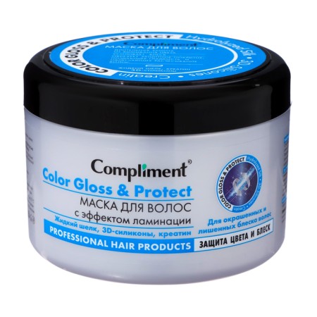 Mask Compliment Color Gloss & Protect for dyed and devoid of shine of hair, 500 ml