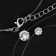 The pendant "on the fishing line" is a double cube, the color is white in silver, 40 cm
