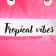 Bag Women's Beach Tropical Vibes, 50x35x11 cm, pink color