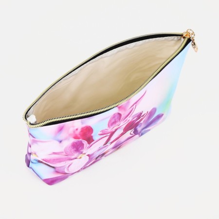Lightning cosmetic bag, white/pink/blue color-2