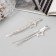 Hair invisibility "Ebba" (set 2 pcs) star, 6 cm, silver