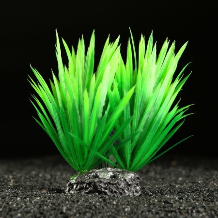 Artificial aquarium plant, 18 x 10 x 11.5 cm, green-2