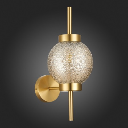 Wall lamp ST LUCE. SL1155.301.01. Marena. 1x40 W, E14, 16.5x38.8 cm, brass color-5