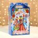 Gift box New Year's fair blue 18.5 x 10 x 30.5 cm