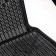 Set of garden furniture: square table and 2 gray chairs