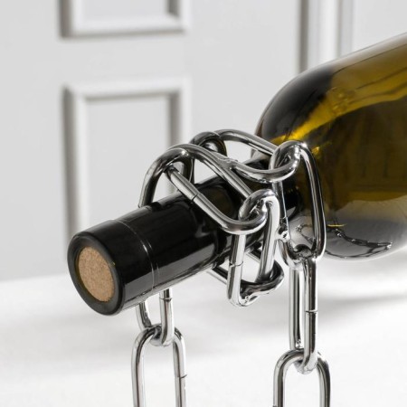 Stand for a bottle of the share "Chain", 18 × 12 × 20 cm, color chromium-1