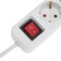 Extension cord Standard 5 nests, 1.5m, 3x1.0mm², s/h, with a switch, white rexant