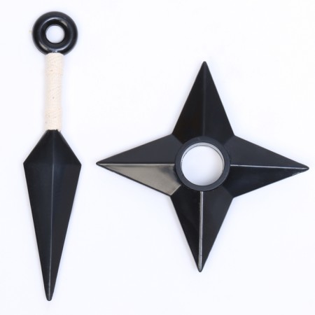 Carnival set "Shinobi": bandage, kunai, shuriken, snood-12