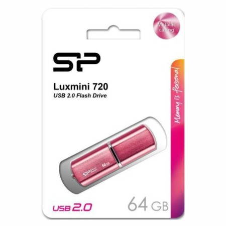 USB flash drive 64 GB Silicon Power Luxmini 720 Peach