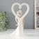 Souvenir Ceramics Light "Abstraction. Lovers, Kiss at a large heart" 11x8.5x20.5 cm