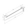 Kruk holder for storing heavy objects, 18 cm, wall, black