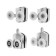 The video for the shower cabin Masterprof No. 3, D = 23-25 ​​mm, double lower and upper 2 pcs.