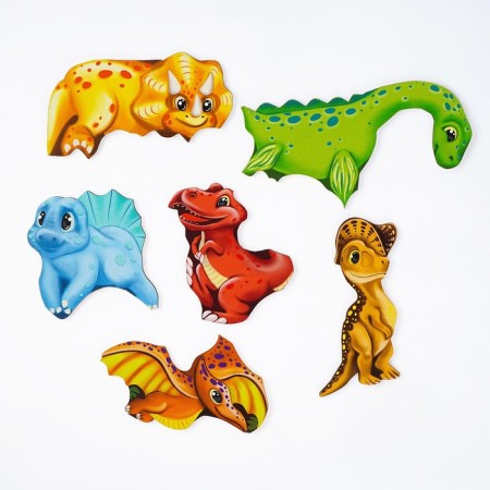 Figure puzzle "dinosaurics", 12 details, from 3 years old-4