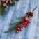 Decor "Winter Dreams" Berries bumpy spruce branches, 26 cm