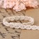 Knitted lace, 12 mm × 15 ± 1 m, beige color